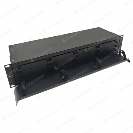 2U Rack Chassis for 12 ABS Box PLC Splitters - 2U Rack Chassis for 12 ABS Box PLC Splitters